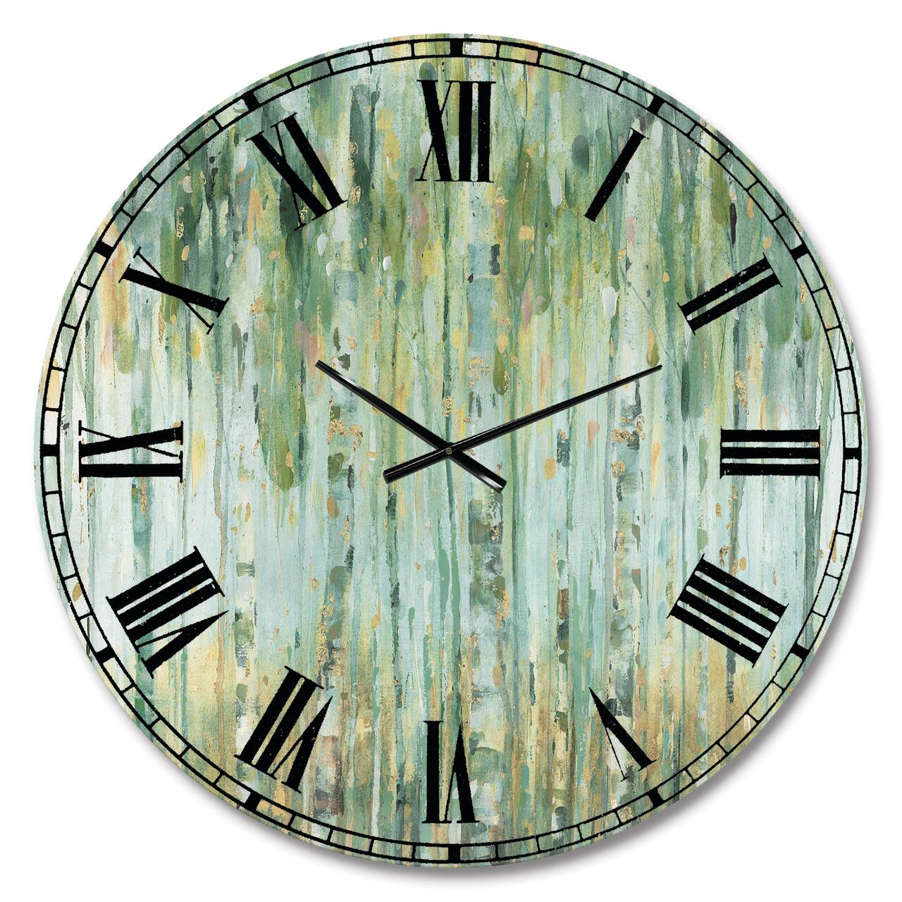 Designart 'The Birch Forest Ii Traditional Wall Clock